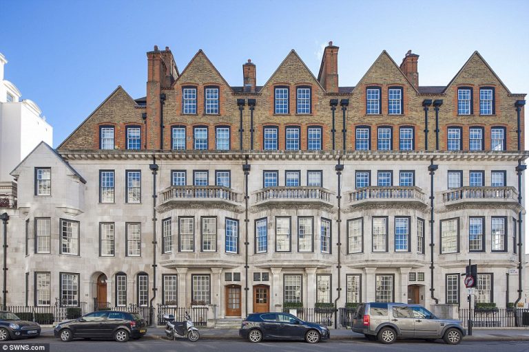 DOWNTON SHABBY – A six-storey townhouse has been put on the market for almost £11 MILLION despite needing a fortune spent restoring it.