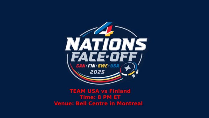 Team USA vs Finland Hockey today