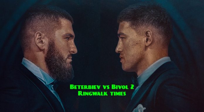 Beterbiev vs Bivol 2 Ring Time